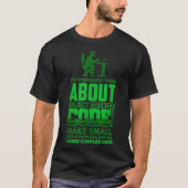Admin Programmer Linu Binärkode T-Shirt (Vorderseite)