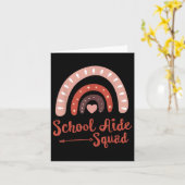 Admin School Aide Squad Funny Back To School Teach Karte (Gelbe Blume)
