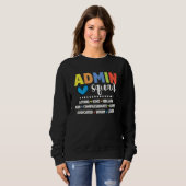 Admin Schulassistenten-Team Schulleiter Crew Admin Sweatshirt (Vorne ganz)