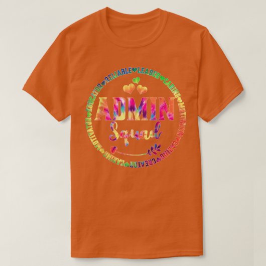 Admin Squad Admin Assistant Office Squad Team Vin T-Shirt (Design vorne)