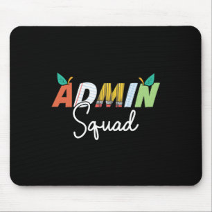Admin-Squad-Crew-Team Zurück zur Schule Lehrer-Squ Mousepad