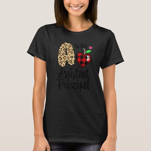 Admin Squad Leopard A steht für Assistant Principa T-Shirt (Vorderseite)