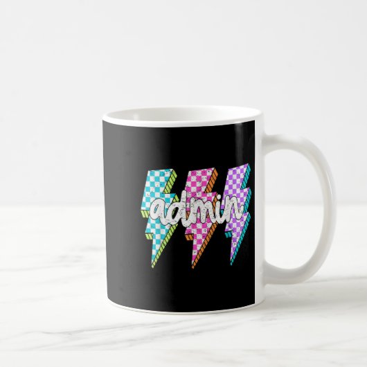 Admin Squad Lightning Bolt School Istant Principal Kaffeetasse (Rechts)