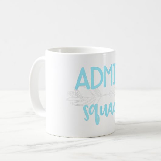 Admin Squad Office Dentist Doctor School Group Tas Kaffeetasse (Vorderseite Links)