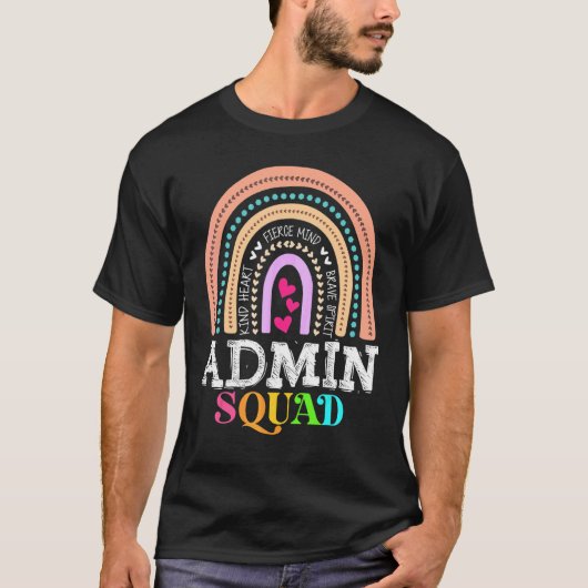 Admin Squad School Assistant Crew Admini T-Shirt (Vorderseite)