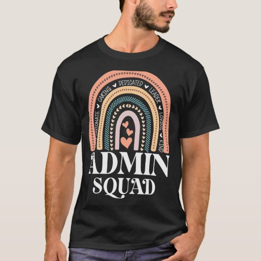 Admin Squad School Assistant Crew Admini T-Shirt (Vorderseite)