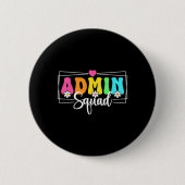Admin Squad Schule Sofort Schulleiter Back To Scho Button (Vorderseite)