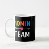 Admin-Team Zurück zur Schule Matching-Gruppen-Squa Kaffeetasse (Links)