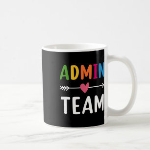 Admin-Team Zurück zur Schule Matching-Gruppen-Squa Kaffeetasse