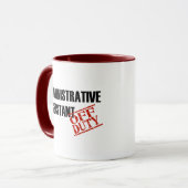 Admin-Vorlage dienstfrei Tasse (Vorderseite Links)