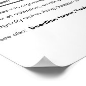 Admin-Zauberer Lustige Definition Personalisierter Poster (Ecke)