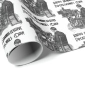 Administrativ Beruflich Day Male Typische Kunst Geschenkpapier (Rolleneckpunkt)