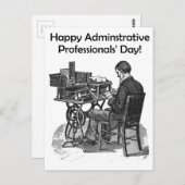 Administrativ Beruflich Day Male Typische Kunst Postkarte (Vorne/Hinten)