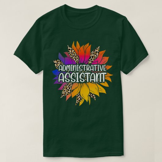 Administrative Assistant Sunflower T-Shirt (Design vorne)