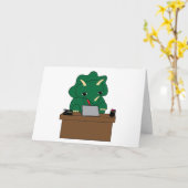 Administrative Assistentin Dinosaurier Fun persona Karte (Gelbe Blume)