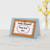 Administrative Beruflich Funny Bang Head hier Karte (Gelbe Blume)