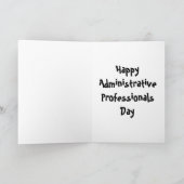 Administrative Beruflich Super Helden Black Karte (Innenseite)