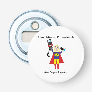 Administrative Beruflich Super Hero (Blonde) Flaschenöffner