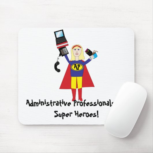 Administrative Beruflich Super Hero Mousepad (Mit Mouse)