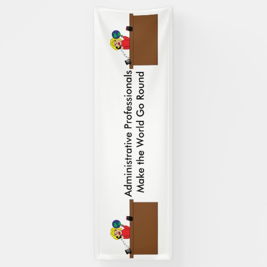 Administrative Beruflich World (Blonde) Banner (Vertikal)