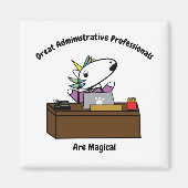 Administrative Berufliche Einhornpersonalisierung Magnet (Vorne)