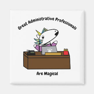 Administrative Berufliche Einhornpersonalisierung Magnet