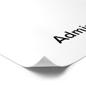 Administrative Berufliche Heldin personalisieren F Poster (Ecke)