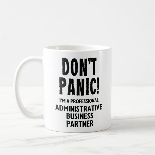Administrative Geschäftspartner Kaffeetasse (Links)