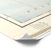 Administrative Karte Nigerias (1965) Poster (Ecke)