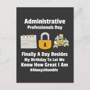 Administrative professionals day   postkarte