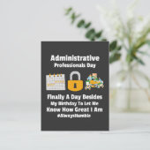 Administrative professionals day   postkarte (Stehend Vorderseite)