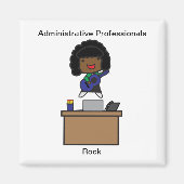 Administrative Professionals Rock AfricanAmerican Magnet (Vorne)