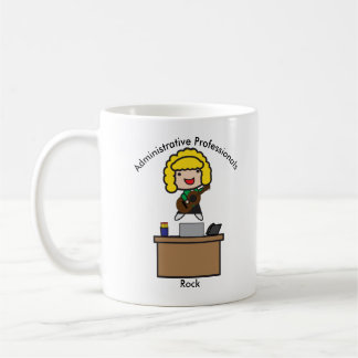 Administrative Professionals Rock (Blonde) Custom Kaffeetasse
