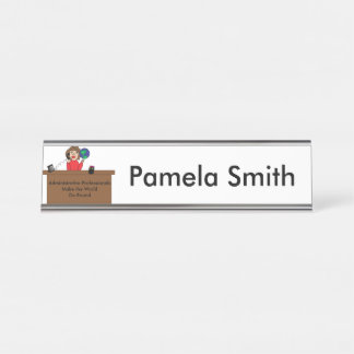 Administrative Professionals weltweit personalisie Schreibtischnamensplakette
