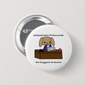 Administrativer Facharzt Phantastischer Hund Button (Vorne & Hinten)