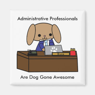 Administrativer Facharzt Phantastischer Hund Magnet