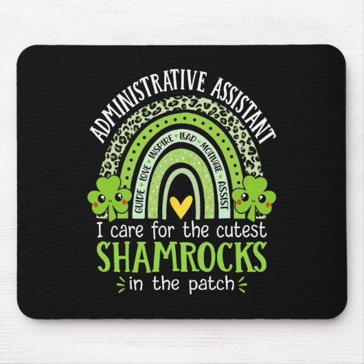 Administrativer Sofortiger St. Patrick's Day Schul Mousepad (Vorne)