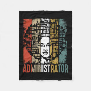 Administrator Afro-Afrikanisch Amerikanische Schwa Fleecedecke
