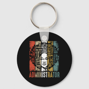 Administrator Afro American Black History Schlüsselanhänger