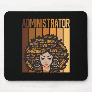Administrator Afroamerikanische Frauen Schwarze Ge Mousepad