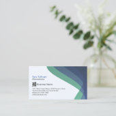 Administrator Business Management Blue Streams Visitenkarte (Stehend Vorderseite)