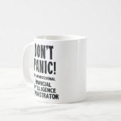 Administrator für Finanzgeheimnisse Kaffeetasse (Vorderseite Links)