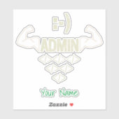 Administrator IT Sysadmin Informatiker Aufkleber (Blatt)