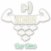 Administrator IT Sysadmin Informatiker Aufkleber (Vorderseite)