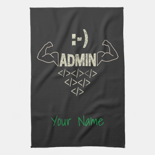 Administrator IT Sysadmin Informatiker Geschirrtuch (Vertikal)