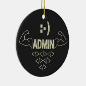 Administrator IT Sysadmin Informatiker Keramik Ornament (Rechts)