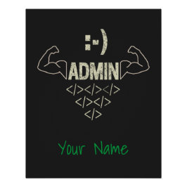 Administrator IT Sysadmin Informatiker Poster