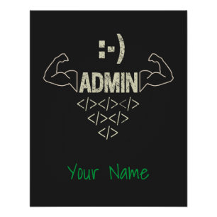 Administrator IT Sysadmin Informatiker Poster