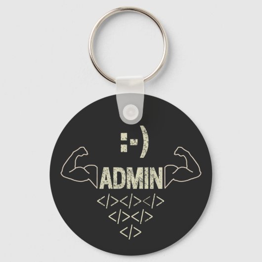 Administrator IT Sysadmin Informatiker Schlüsselanhänger (Vorderseite)