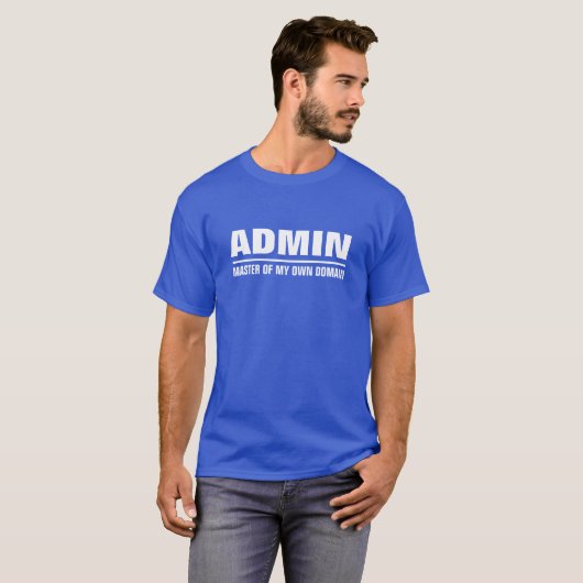 Administrator Master meiner eigenen Domain T-Shirt (Vorne ganz)